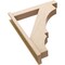 Ekena Millwork 5 1/2-in W x 28-in D x 36-in H Balboa Block Rough Cedar Woodgrain TimberThane Outlooker, Primed Tan OUTUR055X28X36BOA44RCPR - alternate 2